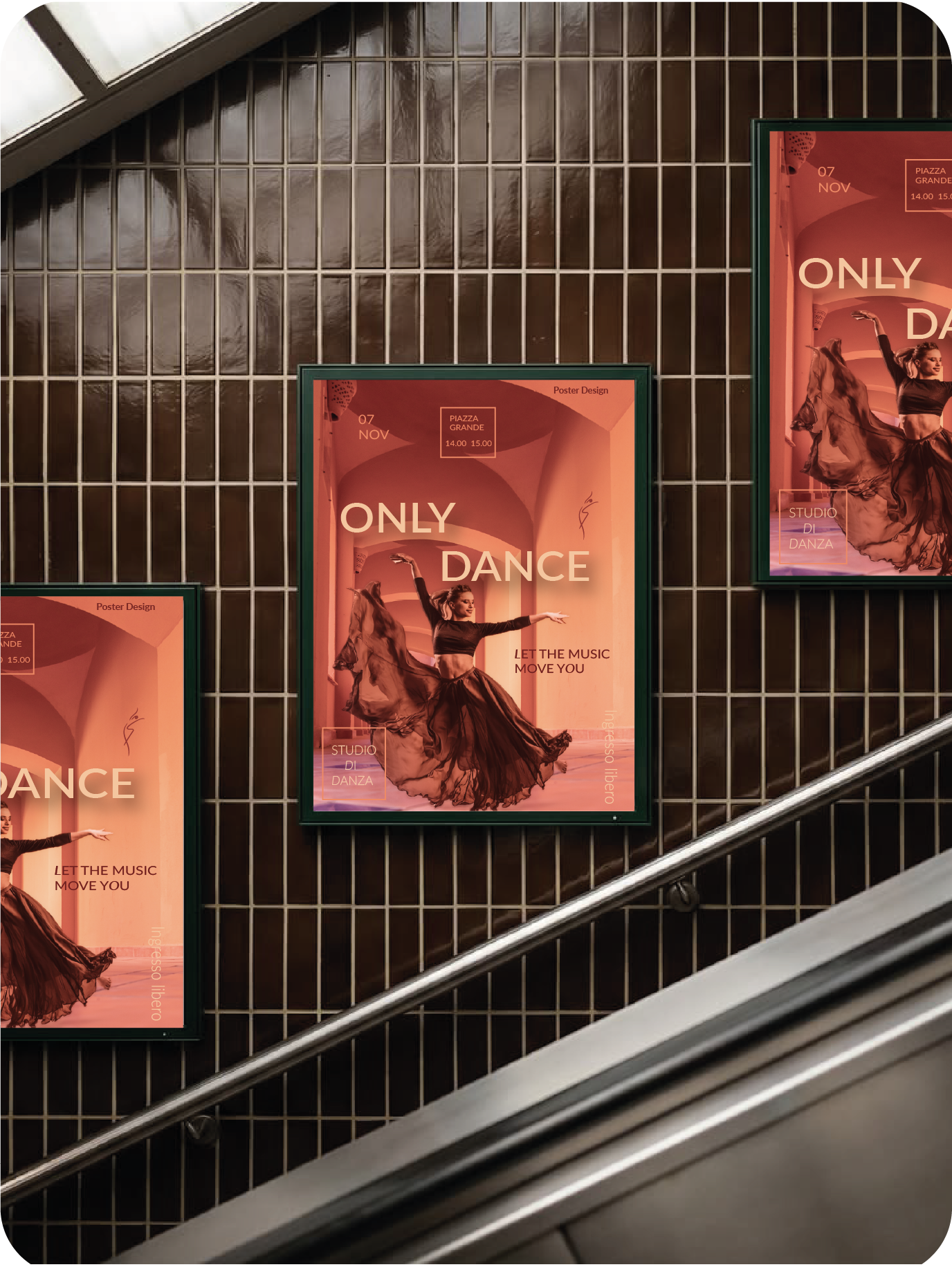 affiche page internet dance